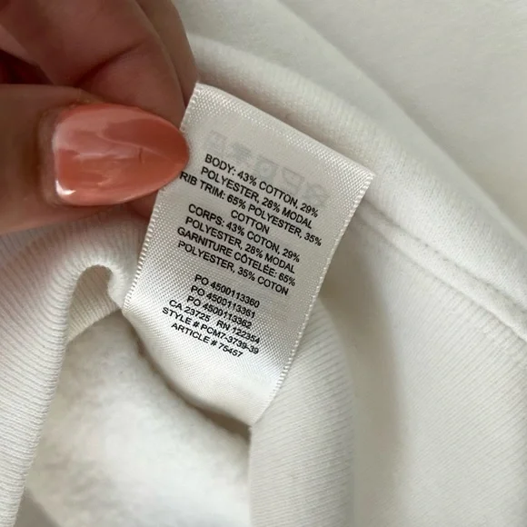 Aritzia Wilfred Free XS Katy Sweater Cropped Mockneck Crisp White - Picture 7 of 10